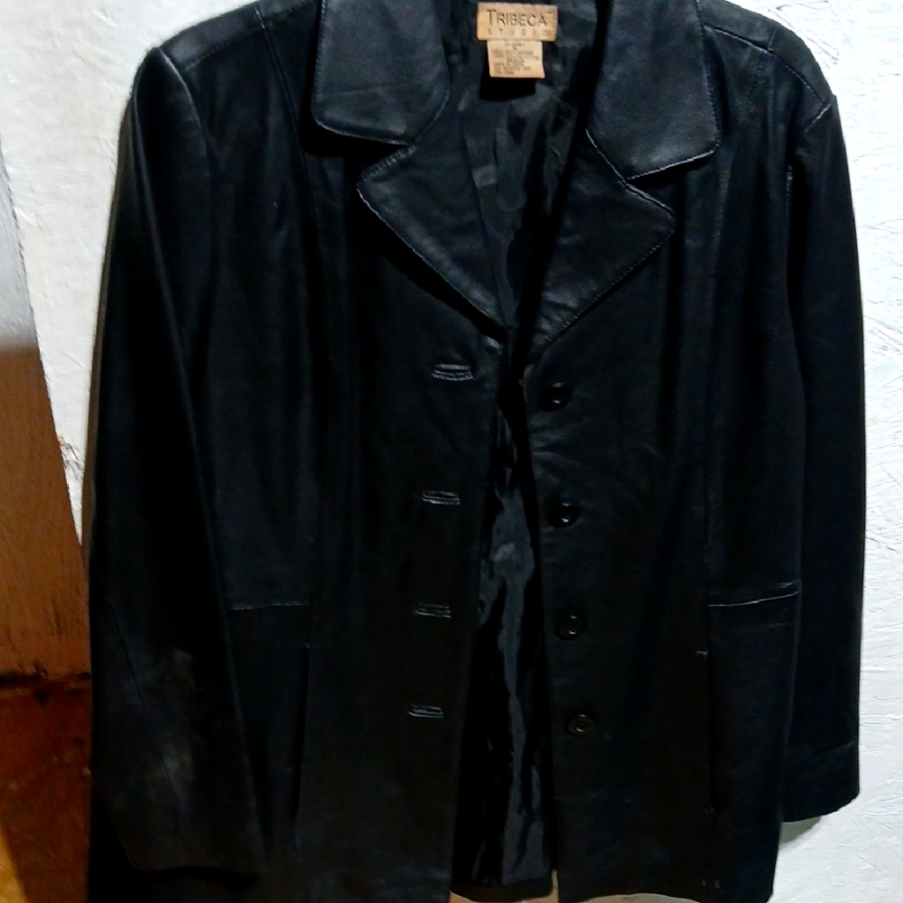 Tribeca Black Leather Jacket